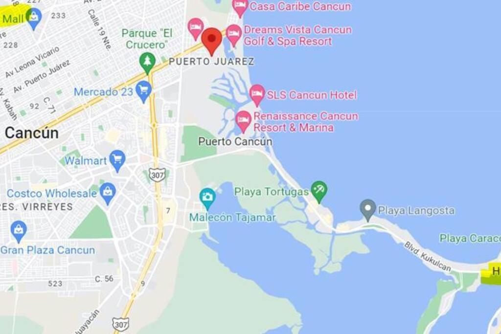 Micro Studio Perfect For Backpackers, Couples, 3 Min Drive To Playa El Nino Cancun Dış mekan fotoğraf